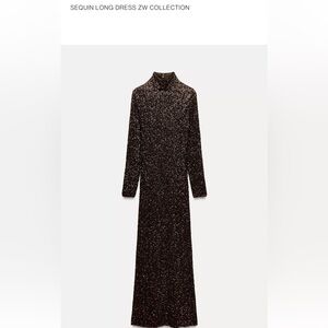 Elegant Black Sequin Dress